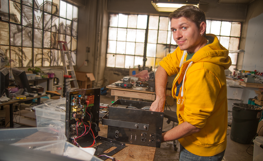 Pictured is mechanical engineering technology alumnus Jacob Rumski. | Photo by Chris Rolinson